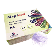 Mapicoil Helezon Plastik Spiral 4/1 20Mm Şeffaf 100Lü - MAPİCOİL