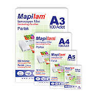 MAPİLAM LAMİNASYON FİLMİ 78x102 150mic 100LÜ (1021510) - MAPİLAM