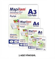 MAPİLAM LAMİNASYON FİLMİ A5 125mic 100LÜ (1021205) - MAPİLAM