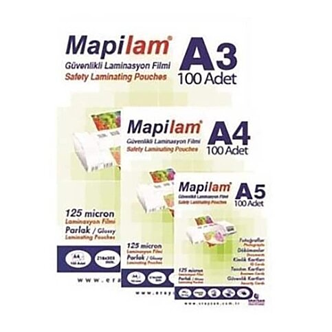 Mapilam Laminasyon Filmi A5 125mic 100lü (1021205) - 1
