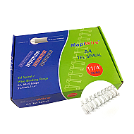 MAPİWİRE TEL SPİRAL 2/1 SİSTEM 1.1/4 BEYAZ 25Lİ (2101500) - MAPİWİRE