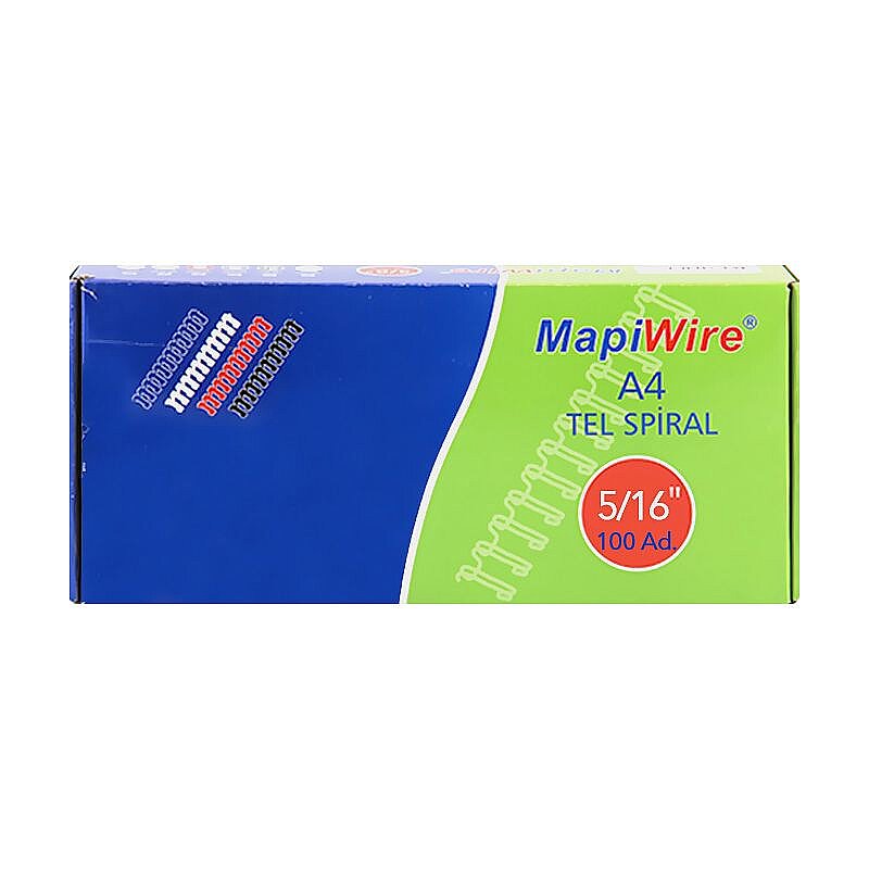 MAPİWİRE TEL SPİRAL 5/16 6.4mm SİYAH 100LÜ (2100301)