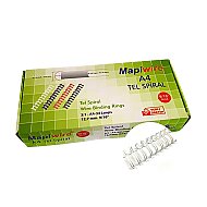 MAPİWİRE TEL SPİRAL 9/16 12.7mm BEYAZ 50Lİ (2100700) - MAPİWİRE