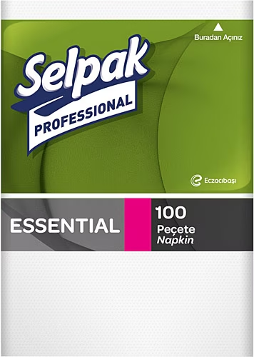 SELPAK SENS PROFESSİONAL ESSENTİALS PEÇETE 22x26 100 YAPRAK (7903326)