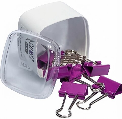 MAS 1266 CUBBİE OMEGA RENKLİ ÇELİK KISKAÇ 19mm MOR 6LI - 1