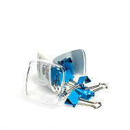 MAS 1266 CUBBİE OMEGA RENKLİ ÇELİK KISKAÇ 19mm MAVİ 6LI - MAS