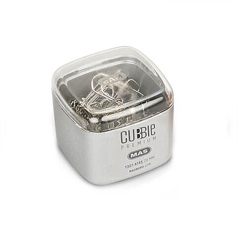 MAS 1301 CUBBİE PREMİUM ATAŞ 28mm SİLVER 45 ADET - 3
