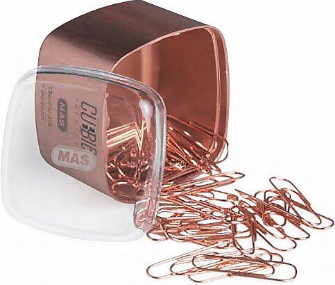 MAS 1303 CUBBİE PREMİUM ATAŞ 28mm ROSE GOLD 45 ADET - 1