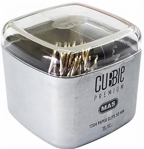 MAS 1304 CUBBİE PREMİUM ATAŞ 50mm SİLVER 15 ADET - 1