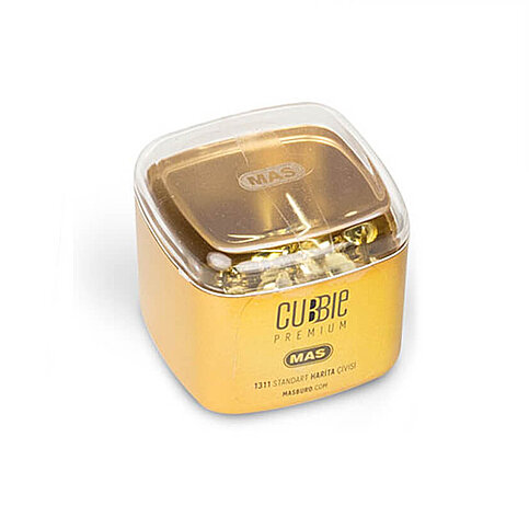 MAS 1311 CUBBİE PREMİUM HARİTA ÇİVİSİ GOLD 25 ADET - 3
