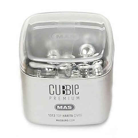 MAS 1313 CUBBİE PREMİUM TOP HARİTA ÇİVİSİ SİLVER - 1