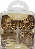 MAS 1331 CUBBİE PREMİUM ATAŞ+KISKAÇ+HARİTA ÇİVİSİ SETİ GOLD 4LÜ - MAS