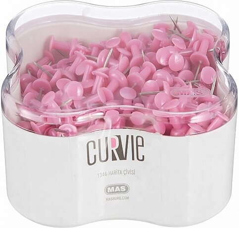 MAS 1346 CURVİE HARİTA ÇİVİSİ 315 PEMBE - 1