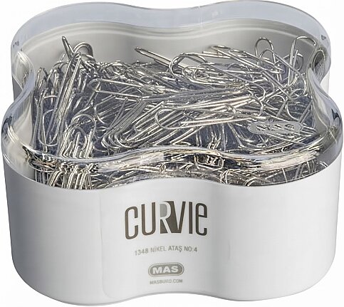 MAS 1348 CURVİE NİKELLİ ATAŞ 240 400 ADET - 1