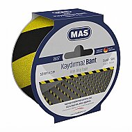 MAS 2657 KAYDIRMAZ BANT 50mmx5m SARI-SİYAH - MAS