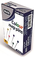 MAS 320 RENKLİ BAŞLI TOPLU İĞNE 32mm BLİSTER - MAS