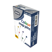 Mas 320 Renkli Başlı Toplu İğne 32Mm Blister - MAS