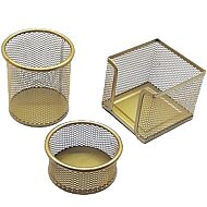 MAS 505 METAL PERFORE MASA SETİ GOLD 3LÜ - MAS