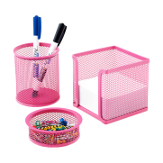 Mas 505 Metal Perfore Masa Seti Pembe 3Lü - MAS