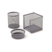 Mas 505 Metal Perfore Masa Seti Silver 3Lü - MAS