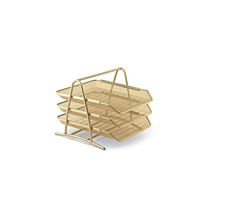 MAS 523 METAL PERFORE EVRAK RAFI GOLD 3LÜ - 1