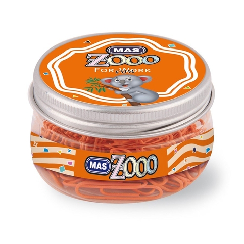 Mas 608 Zoo Ataş No:3 Oranj Şeffaf Yuvarlak Kutu - 1