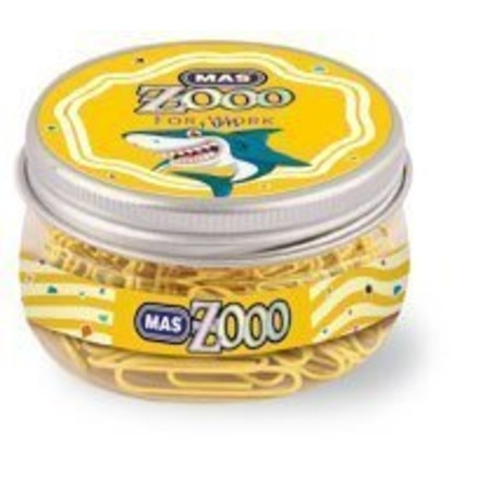 Mas 608 Zoo Ataş No:3 Sarı Şeffaf Yuvarlak Kutu - 1