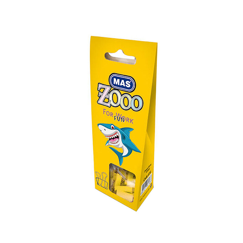 MAS 616 ZOO OMEGA ÇELİK KISKAÇ 25mm SARI 10LU