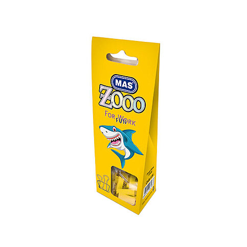 MAS 616 ZOO OMEGA ÇELİK KISKAÇ 25mm SARI 10LU - 1