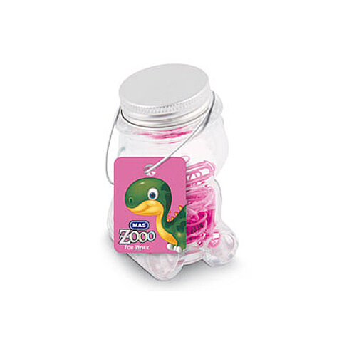 MAS 618 ZOO ATAŞ NO:2 PEMBE CAM KAVANOZ - 1