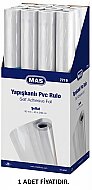 MAS 7719 YAPIŞKANLI PVC RULO 80mic 45x200cm ŞEFFAF - MAS