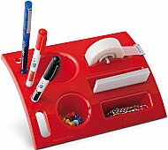 MAS 808 TİDY DESK PLASTİK MASA ÜSTÜ ORGANİZER KIRMIZI - MAS