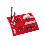 Mas 808 Tidy Desk Plastik Masa Üstü Organizer Kırmızı - MAS