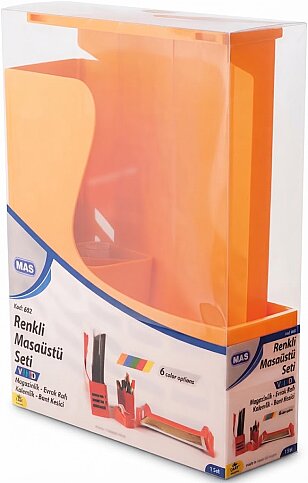 MAS 882 VİVİD PLASTİK MASA SETİ TURUNCU - 1
