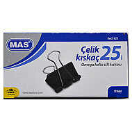 MAS 925 OMEGA ÇELİK KISKAÇ 25mm 12Lİ KUTU - MAS