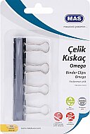 MAS 926 OMEGA ÇELİK KISKAÇ 25mm 4LÜ BLİSTER - MAS