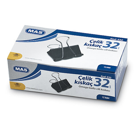 MAS 930 OMEGA ÇELİK KISKAÇ 32mm 12Lİ KUTU - 1