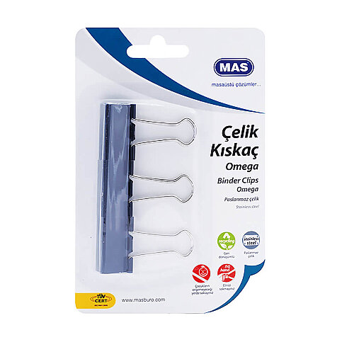MAS 931 OMEGA ÇELİK KISKAÇ 32mm 3LÜ BLİSTER - 2
