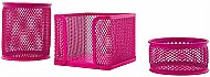MAS 9305 BİON METAL PERFORE MASA SETİ CANLI RENKLER 3LÜ (TEPSİDE) - MAS BİON