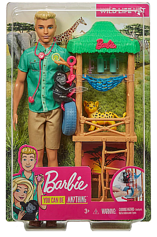 Mattel Barbie Ken Ve Meslekleri Oyun Setleri 6 (Gjm32) - 1