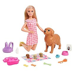 Mattel Barbie Ve Yeni Doğan Köpekler Oyun Seti (Hck75) - 3