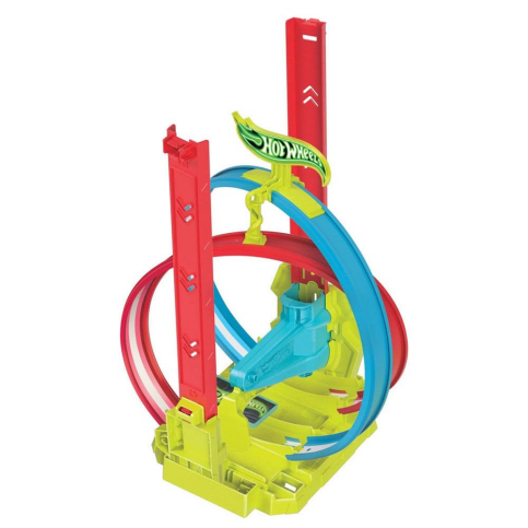 Mattel Hot Wheels Neon Yarışlar Çifte Çember Yarış Seti 3 (Hpc05) - 3