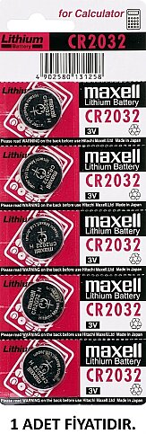 MAXELL CR2032 LİTYUM DÜĞME PİL 3V - 1