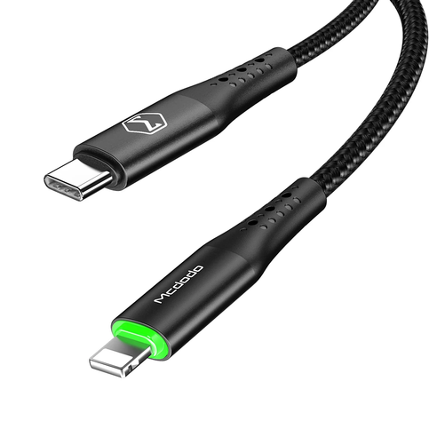 Mcdodo Ca-7360 Auto Power Off Pro Type-C To İphone Pd Data Kablosu 1.2M Siyah 3A - 4