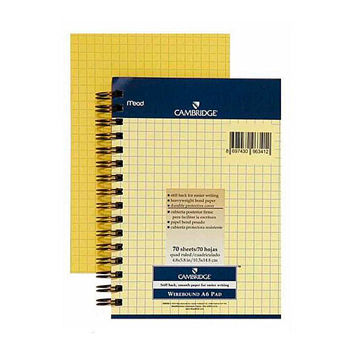 MEAD CAMBRİDGE SPİRALLİ SARI BLOKNOT A5 ÇİZGİLİ 70 YAPRAK (M-153852)