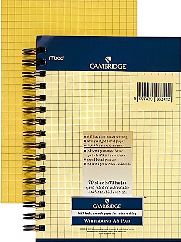 MEAD CAMBRİDGE SPİRALLİ SARI BLOKNOT A5 ÇİZGİLİ 70 YAPRAK (M-153852) - 1