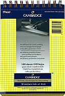 MEAD CAMBRİDGE SPİRALLİ SARI BLOKNOT A5 KARELİ 140 YAPRAK (M-243852) - MEAD