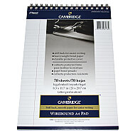 MEAD CAMBRİDGE SPİRALLİ BEYAZ BLOKNOT A4 ÇİZGİLİ 70 YAPRAK (M-159882) - MEAD