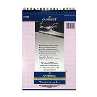 MEAD CAMBRİDGE SPİRALLİ PEMBE BLOKNOT A4 ÇİZGİLİ 70 YAPRAK (M-159418) - MEAD