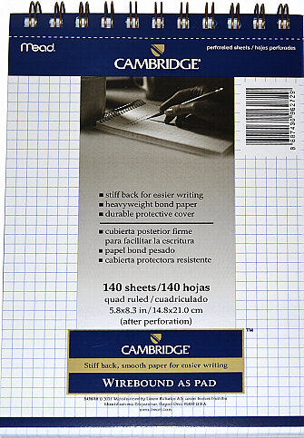 MEAD CAMBRİDGE SPİRALLİ BEYAZ BLOKNOT A5 KARELİ 140 YAPRAK (M-243848) - 1